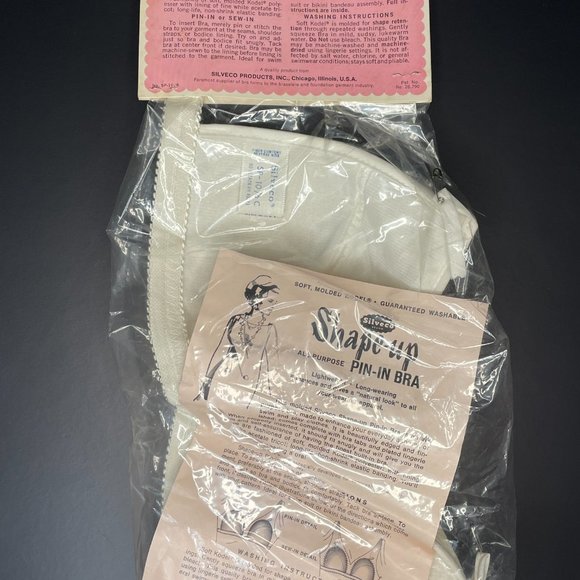 1950s Deadstock Silveco Pin-in Bra - Picture 3 of 4